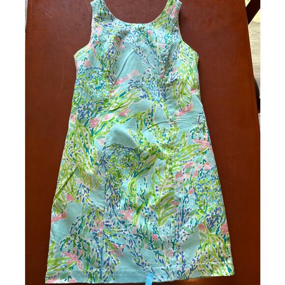 Lilly Pulitzer Cathy Shift Dress Sky Blue Heaven Size 0 - Picture 2 of 8